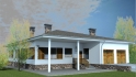 Проект 1 этажного дома с террасой DI-140