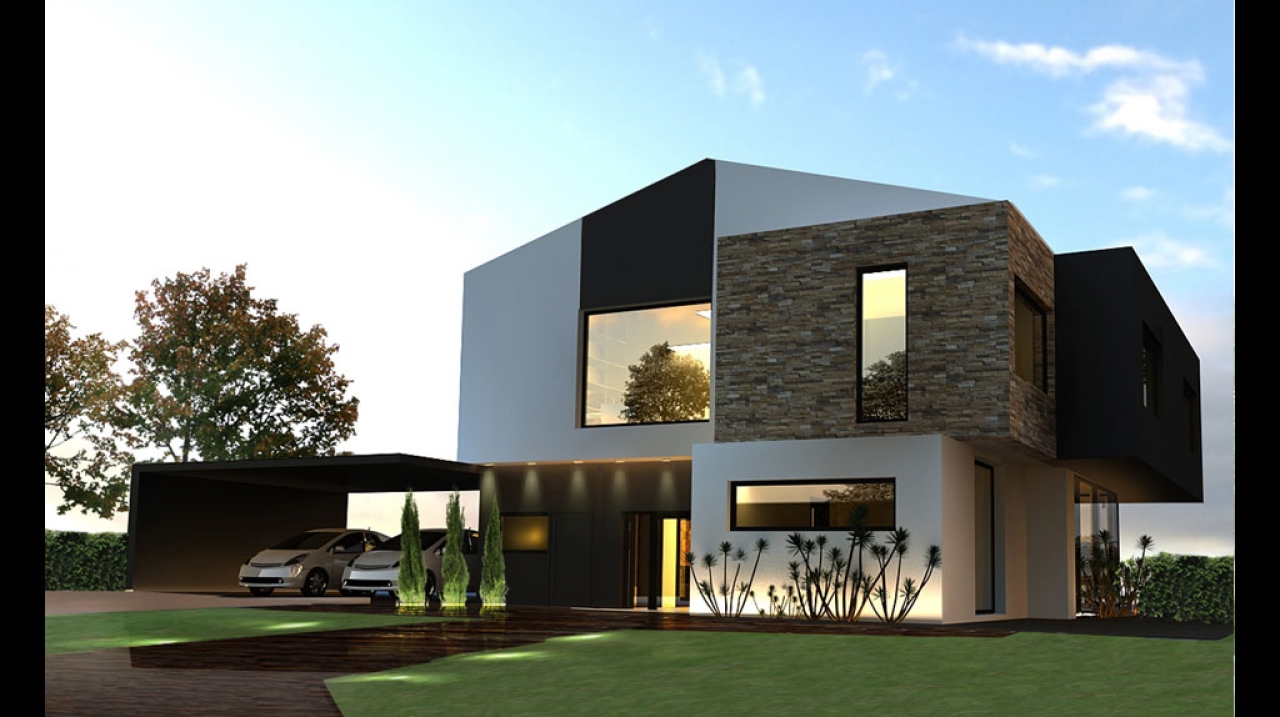 Проект мансардный с террасой 56Т