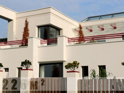 Проект дома с плоской кровлей и террасой DI-22