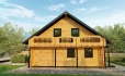 Проект деревянного мансардного дома из 2каркаса DD-17CW