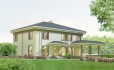 Проект 2 этажного дома из блока с терассой TD